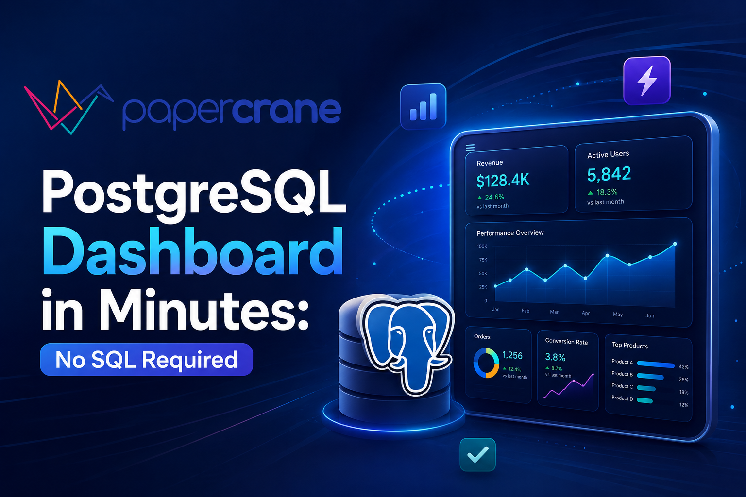 PostgreSQL Dashboard in Minutes - No SQL Required
